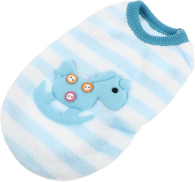 POPETPOP Rabbit Clothes- Winter Warm Rabbit Vest Bunny Dog Shirt Rabbit Sweater Rabbit Winter Accessories for Guinea Pigs Ferret Chinchilla Kitten Puppy (Blue) POPETPOP