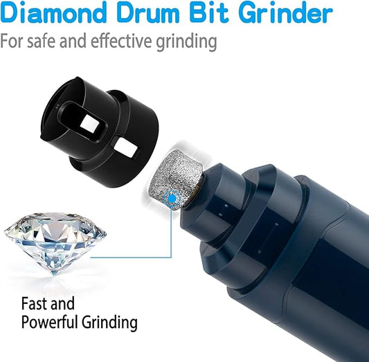 Casfuy Dog Nail Grinder Upgraded - Professional 2-Speed Electric Rechargeable Pet Nail Trimmer Painless Paws Grooming & Smoothing for Small Medium Large Dogs & Cats (Dark Blue) - PAWPICO