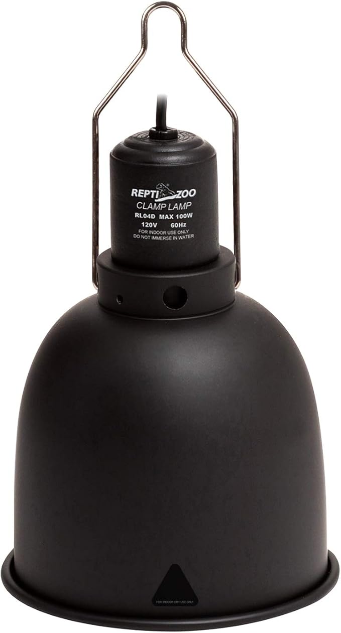 REPTI ZOO 5.5 Inch Deep Dome Lamp Cap Lamp Fixture,Optical Reflection Cover for Reptile Glass Terrariums REPTIZOO