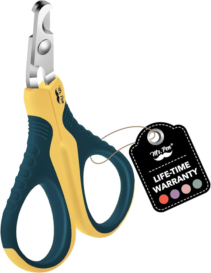 Mr. Pen- Cat Nail Clipper, Yellow & Gray Cat Nail Trimmer, Cat Nail Clippers, Cat Claw Clippers, Cat Clippers for Nails, Pet Nail Clippers, Kitten Nail Clipper, Small Dog Nail Clipper Cat Claw Trimmer - PAWPICO