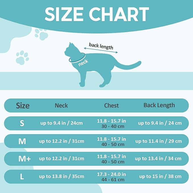 Avont Cat Recovery Suit - Post-Surgery Onesie for Cats, Alternative to Cone of Shame, Protective Spay Suit for Female Kitten, Ideal for Healing and Skin Conditions -Purple(M+) Avont