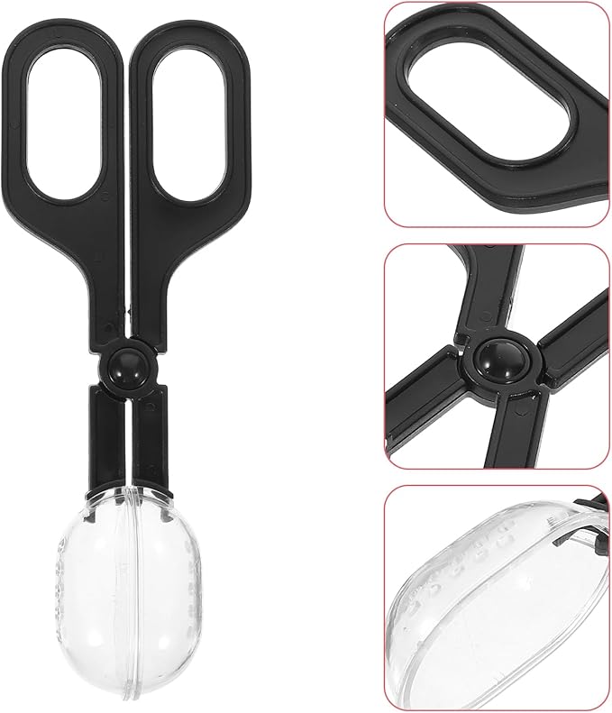 Balacoo Reptile Feeding Tong: Reptiles Clip Reptile Poop Scooper Shovel Cricket Keeper Grabber for Reptiles, Bearded Dragons, Tarantula, Crickets Balacoo
