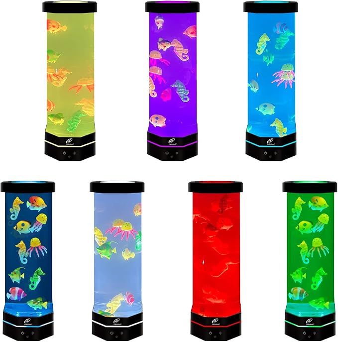 Lightahead LED Fantasy Fish Lamp with Color Changing Light Effects. A Sensory Synthetic Fish Tank Aquarium Mood Lamp. Large (15 Inches Tall) Lightahead%C2%AE