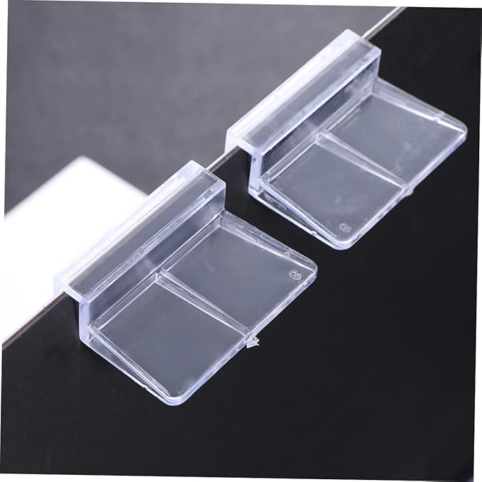 10Pcs Transparent Plastic Aquarium Cover Bracket Supports for Home Fish Tanks Durable Clips for Secure Lid Placement Aquariums BUGUUYO