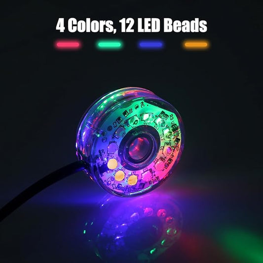 DONGKER LED Aquarium Light,Colorful Waterproof USB Fish Tank Lamp with Fixed Suction Cup Underwater Light for Aquariums Fish Tanks DONGKER