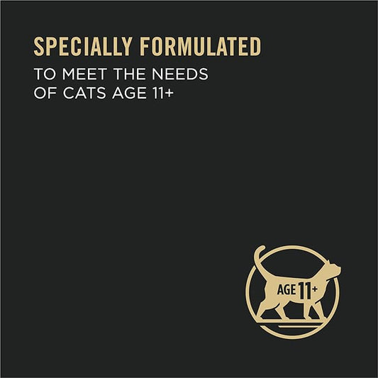 Purina Pro Plan Pate High Protein Senior Wet Cat Food, SENIOR 11+ Salmon & Tuna Entree - (Pack of 24) 3 oz. Pull-Top Cans - PAWPICO