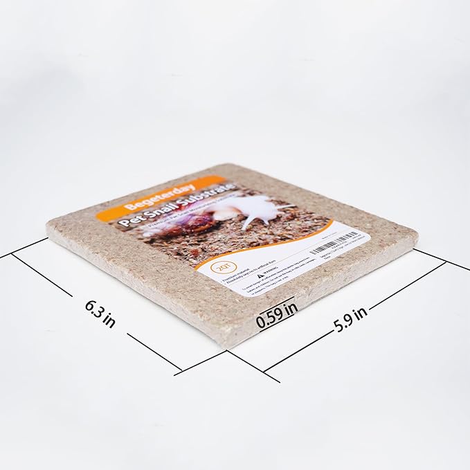 2 Quarts Organic Fiber Substrate for Pet Snail, Ideal Snail Terrarium Accessories for Retains Moisture Begeterday