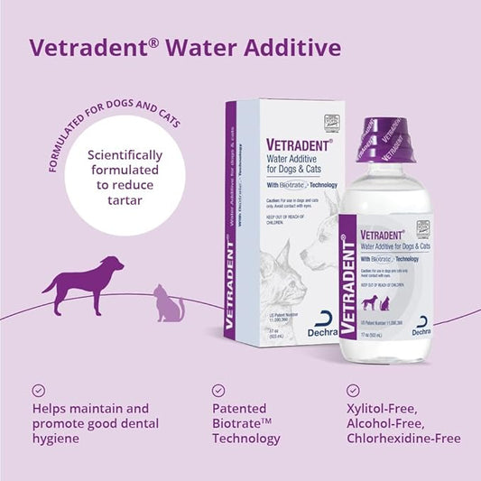 Vetradent® Water Additive for Dogs and Cats, 17 oz PAWPICO