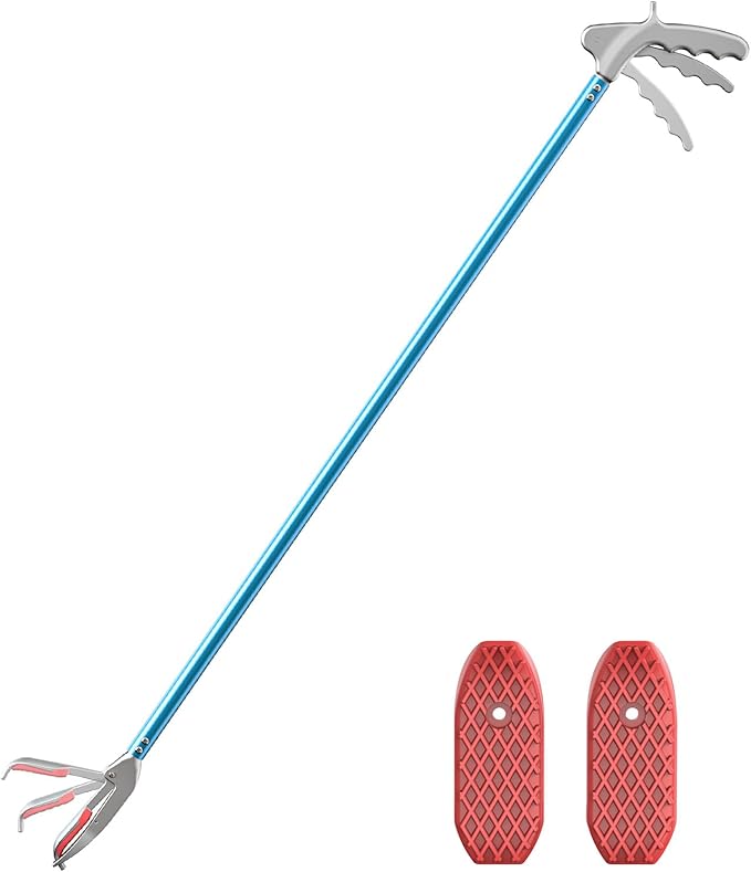 G2 47.2-inch Professional All-Aluminum Alloy Snake Tong Reptile Grabber Rattle Snake Catcher Wide Jaw Handling Tool with a Protective Structures for Snakes G2GO2GETHER