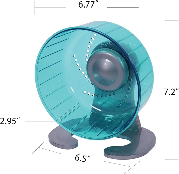 Petest Hamster Exercise Wheel, Silent Spinner Hamster Running Wheels, Diameter 6.7 inch, Green Petest