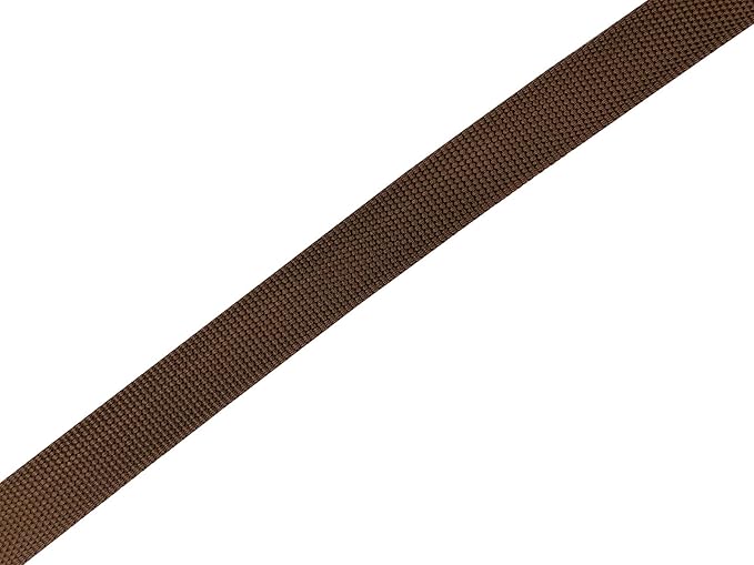 Adjustable Nylon Dog Collar, pet Collar 1 Inch 3/4 Inch 5/8 Inch Wide, for Large Medium Small Dogs (L(1" x 16-23"), Brown) TAIDA
