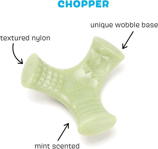 Barkbox Super Chewer Tough Dog Chew Toys for Aggressive Chewers, Dental Stimulating (Chopper - Small) - PAWPICO