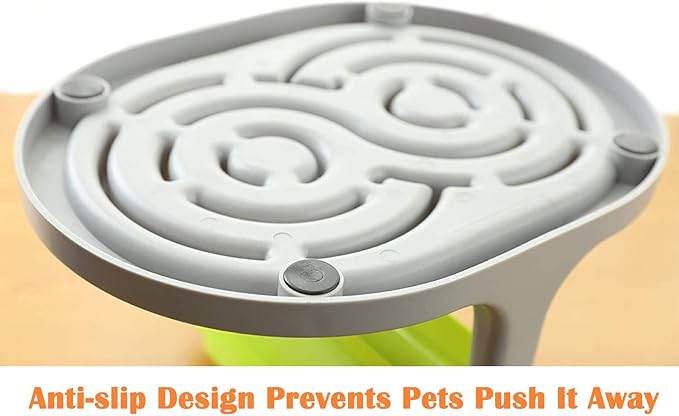 Interactive Dog & Cat Food Puzzle Toy - Treat Boredom Dispensing Slow Feeder - Anxiety IQ Training in Smart Feeding and Adjustable Height for Small/Medium Dogs - PAWPICO