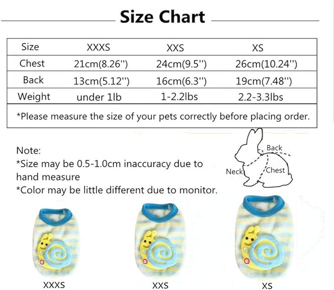 Winter Warm Fleece Bunny Rabbit Clothes Cute Small Animal Guinea Pig Chinchilla Ferret Angel Costume Accessories Outfit for Hamster Ferret Rat Guinea Pig Cat Kitten Dog Puppy and Small Animals (XXXS) HAICHENTEC