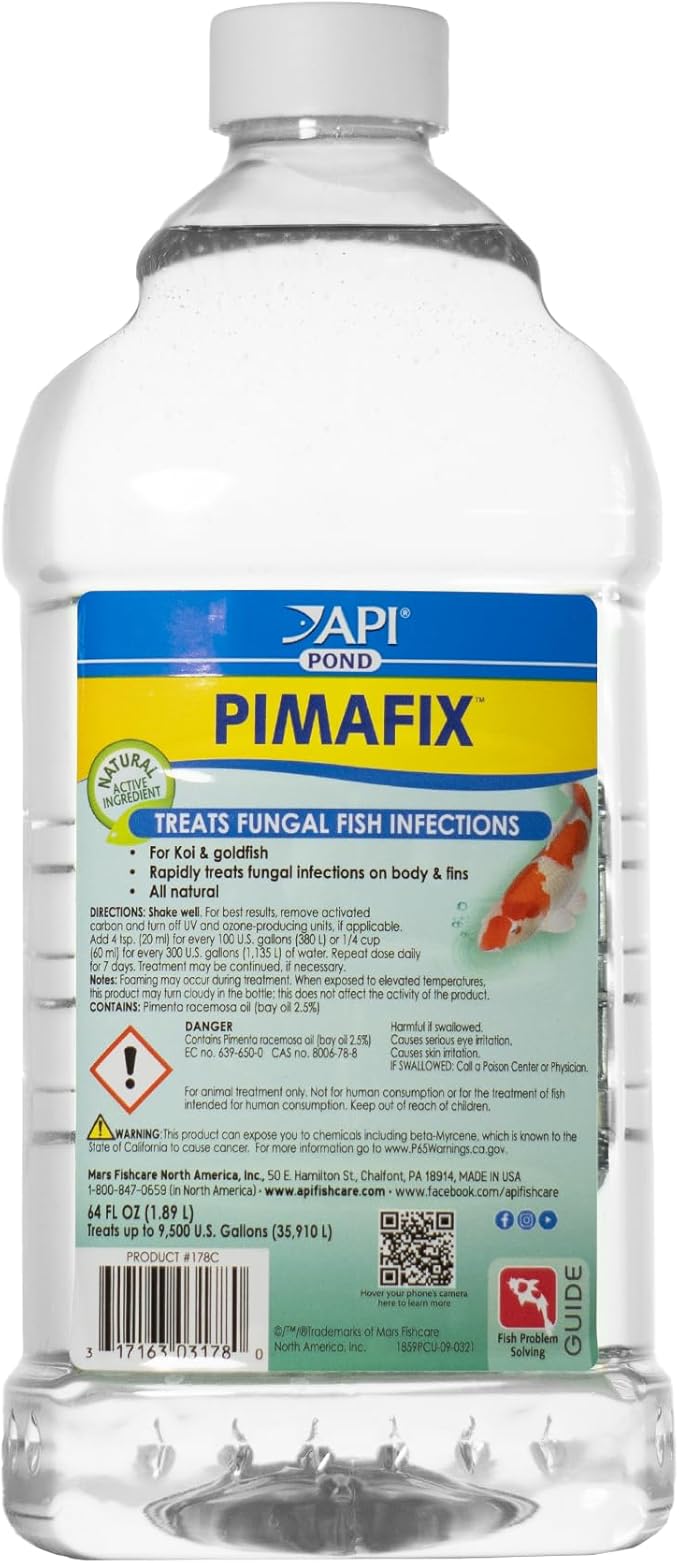 API POND PIMAFIX Antifungal Pond Fish Infection Remedy 64-Ounce Bottle API