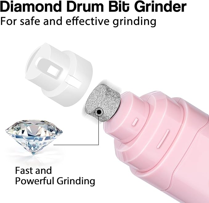 Casfuy Dog Nail Grinder Upgraded - Professional 2-Speed Electric Rechargeable Pet Nail Trimmer Painless Paws Grooming & Smoothing for Small Medium Large Dogs & Cats - PAWPICO