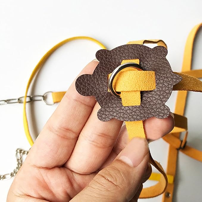 Vehomy Turtle leash Lizard Leash Tortoise Harness Strap Pet Collar Leash Tortoise Walking Lead Control Rope S Vehomy