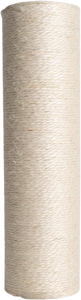 Dimaka Cat Scratching Post Replacement Pole, Cardboard and Sisal(Beige-1 Post, 7.9 in / 20 cm) - PAWPICO