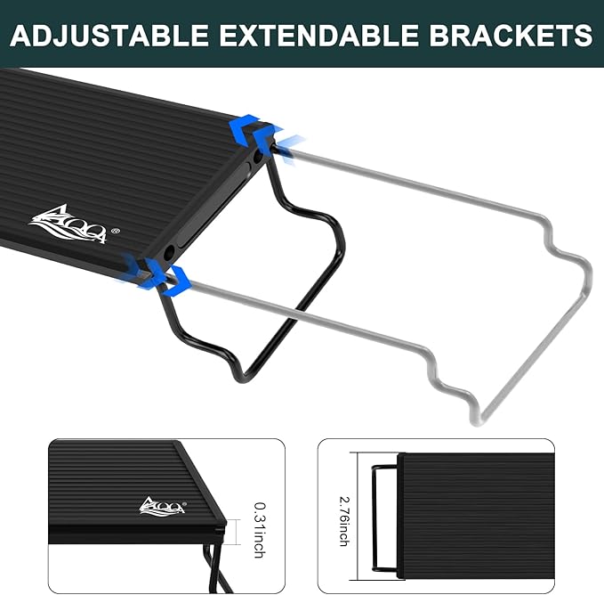 AQQA Aquarium Light with 14 Fish Tank Light Modes Adjustable Brightness Timer 15W LED Aquarium Light for Plants, Aluminum Alloy Shell Extendable Brackets Fit for 12-20 Inch Fish Tank AQQA