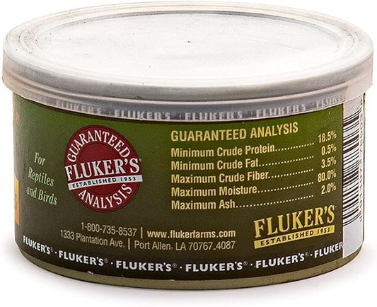 Fluker's Gourmet Canned Food for Reptiles, Fish, Birds and Small Animals, Grass Hoppers 1.2 oz (Pack of 3) Flukers