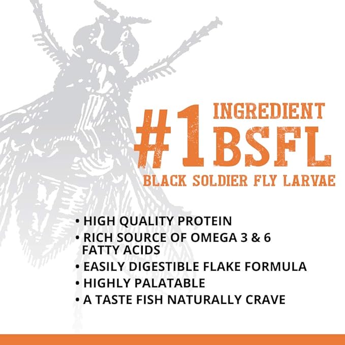 Fluval Bug Bites Goldfish Fish Food, Flakes for Small to Medium Sized Fish, 3.17 oz., A7340, Brown Fluval