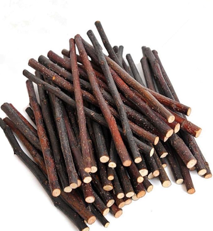 250g Apple Sticks Small Animals Molar Wood Treats Toys for Rabbits Chinchillas Guinea Pig Hamster Gerbil Parrot Bunny and Small Animals Chew Stick Toys Treats Bojafa