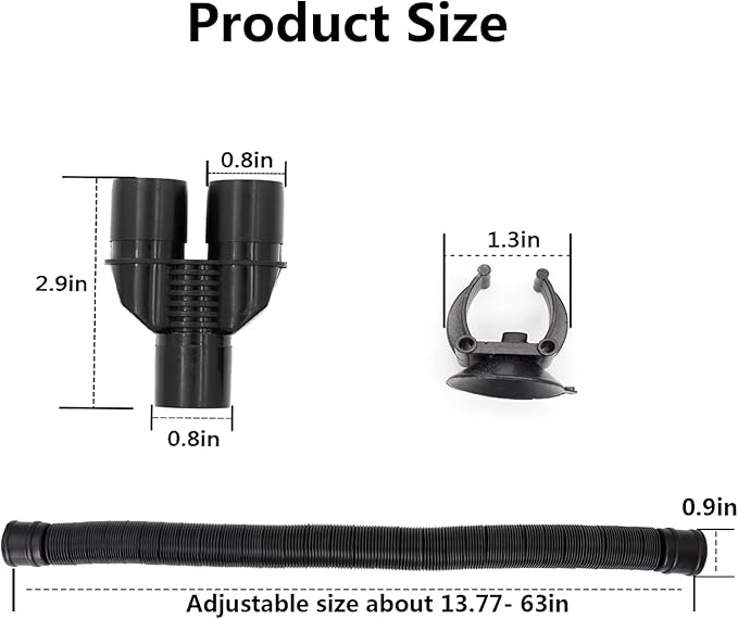 Reptile Fogger Extension Tube, Accessories of Reptile Humidifier Mister Suitable for Reptiles Amphibians and Terrarium Eadabok