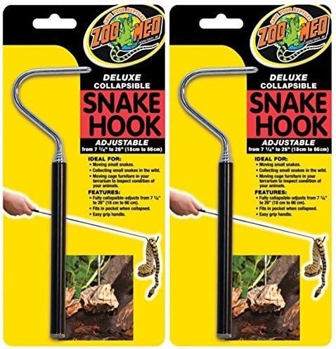 (2 Pack) Zoo Med Deluxe Collapsible Snake Hook ZooMed