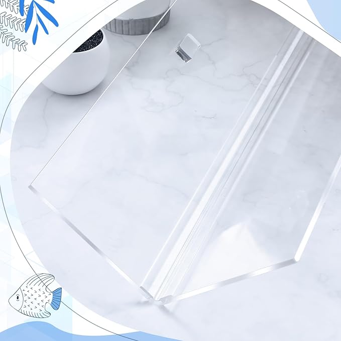 Juexica Aquarium Lid Acrylic Canopy Set Aquarium Top CoverFish Tank Lid Without Center Brace, with a Hook Knife(30 x 12 Inches) Juexica