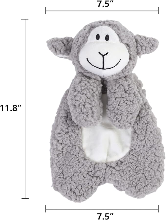 DODODOLA Dog Toys Lamp Puppy Toys Plush Partial Stuffed Chew Toy Soft Squeaky Dog Teething Toys for Small Medium Big Large Dogs Pet to Keep Them Busy - PAWPICO