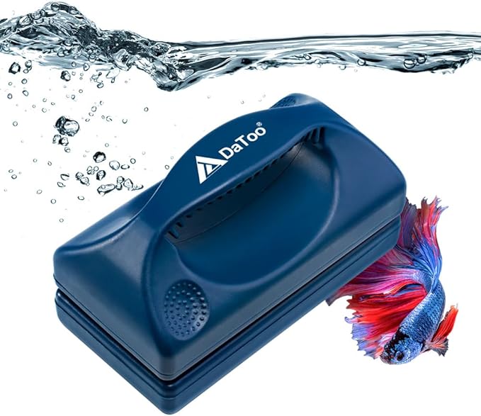 Aquarium Mini Magnetic Scrubber Scraper Small Fish Tank Cleaner Nano Glass Aquarium Cleaning Tools with Super Strong Magnet (Max) DaToo