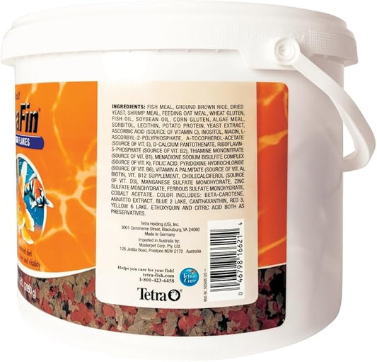 Tetra Goldfish Flakes, Nutritionally Balanced Diet For Aquarium Fish, Vitamin C Enriched Flakes, 4.52 lbs oz Tetra