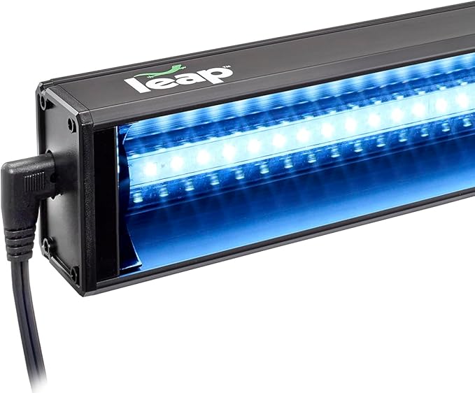 Leap Habitats LED Light Fixture for Reptile & Amphibian Enclosures - Optimal Plant Growth & Daylight (12") LeapHabitats