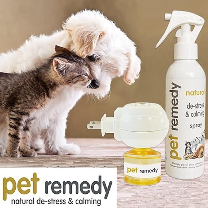 Pet Remedy Natural De-Stress & Calming Plug-in Diffuser Refill for Cats & Dogs 40 mL, 2 Pack PetRemedy