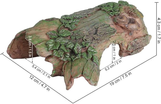 Reptile Bark Bends Terrarium Decor – Hideout Caves for Amphibians. Ideal for Lizards, Snakes, Geckos, Frogs, Spiders, Scorpions... PAWPICO
