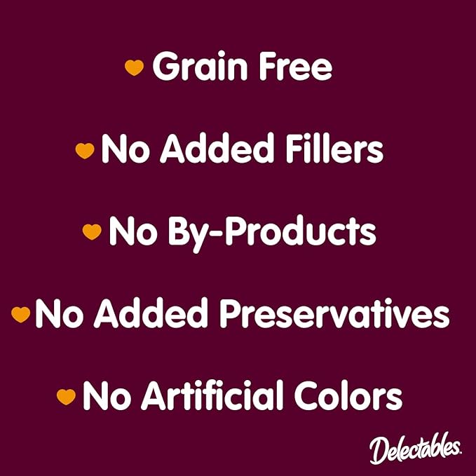 Delectables Squeeze Up Creamy Squeezable Puree, Lickable Wet Cat Treats, Grain Free, No Added Fillers, No By-Products, No Added Preservatives, 0.5 Ounces Tube Chicken Flavor, 32 Tubes Total Hartz