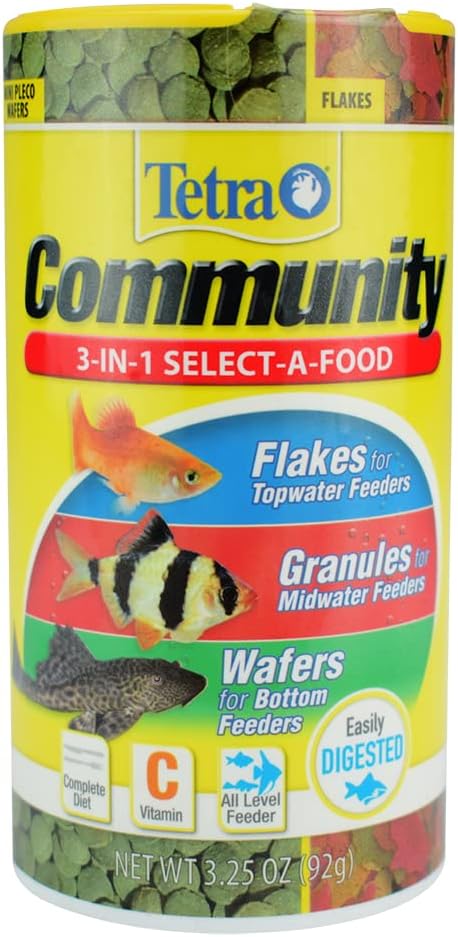 Tetra Community Select-A-Food Aquarium Fish Food (1 Can), 3.25 oz Tetra