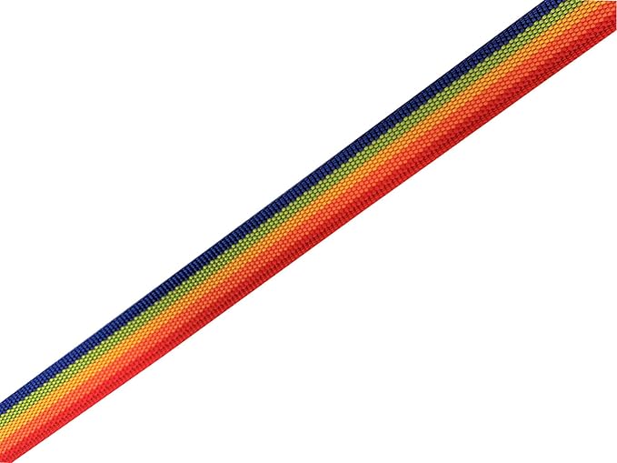 Adjustable Nylon Dog Collar, pet Collar 1 Inch 3/4 Inch 5/8 Inch Wide, for Large Medium Small Dogs (M(3/4" x 14-21"), Rainbow) TAIDA