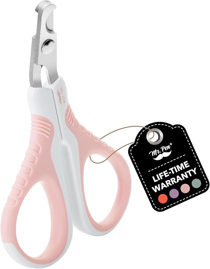 Mr. Pen- Cat Nail Clipper, Pink Cat Nail Trimmer, Cat Nail Clippers, Cat Claw Clippers, Cat Clippers for Nails, Pet Nail Clippers, Kitten Nail Clipper, Small Dog Nail Clipper, Cat Claw Trimmer - PAWPICO