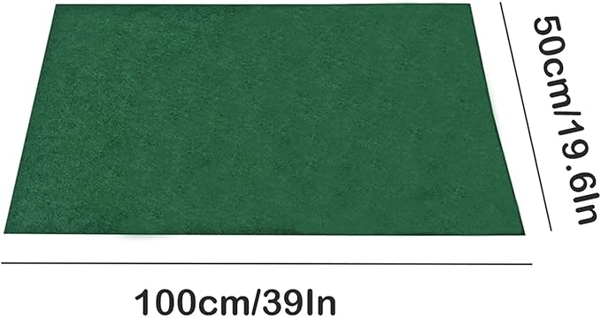 HERCOCCI Reptile Carpet, 39’’ x 20’’ Terrarium Bedding Substrate Liner Reptile Cage Mat Supplies for Bearded Dragon Lizard Tortoise Leopard Gecko Snake (Green) HERCOCCI