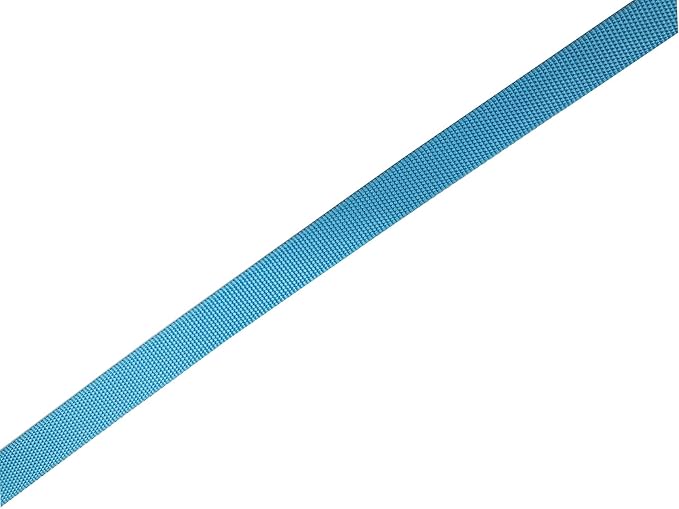 Adjustable Nylon Dog Collar, Nylon pet Collar 1 Inch 3/4 Inch 5/8 Inch Wide, for Large Medium Small Dogs (M(3/4" x 14-21"), Sky Blue) - PAWPICO