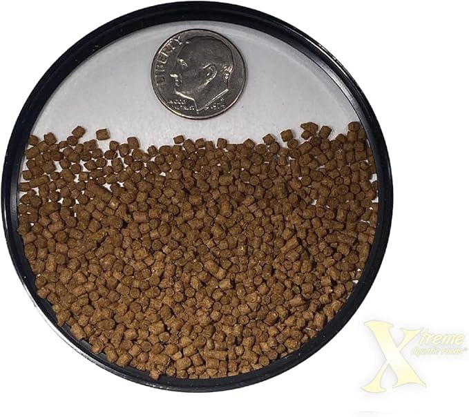 Xtreme Cichlid Peewee 1.5 mm Pellets - Proven Nutrition for Cichlids - Balanced Amino Acids, Boost Immune & Digestive Health, Color & Energy, Max Protein Freshwater Fish Food – USA Farm Grown (72oz) XtremeAquaticFoods