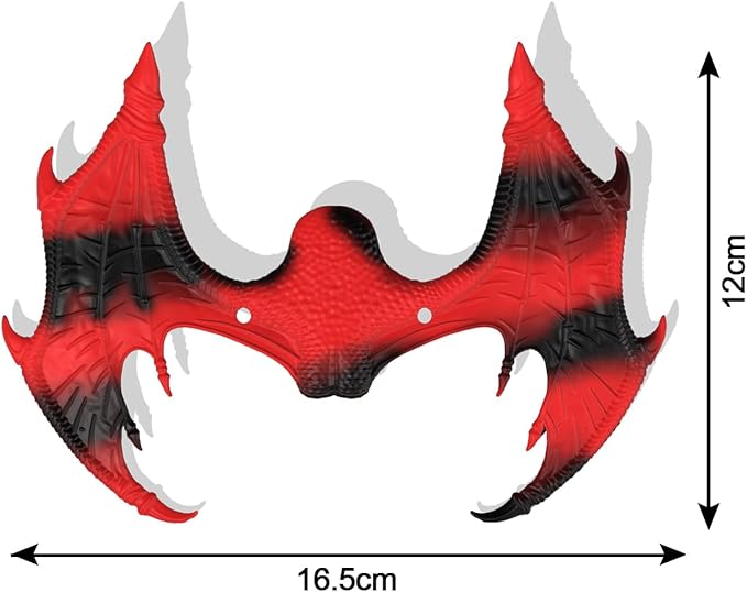 Bearded Dragon Leash and Harness Set, Bearded Dragon Leash with Wings Silicone,Stylish and Colorful Design,Deal for Amphibians and Other Small Pet Animals (Black-red Gradient) Enrichoice