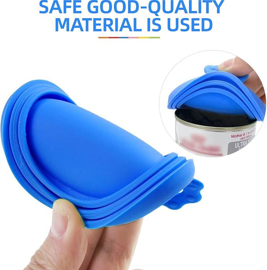 6 Pack Pet Food Can Covers Lids Universal Safe/Silicone Dog&Cat Food Can Lid Covers (green+blue+orange+pink+red+yellow) - PAWPICO