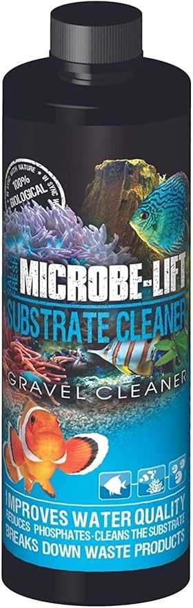 MICROBE-LIFT Professional Gravel & Substrate Cleaner for Freshwater and Saltwater Tanks, 4 Ounces Microbe-Lift