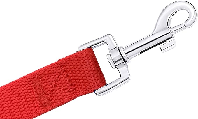 15ft 20ft 30ft 40ft 50ft Long Dog/Puppy Lead Obedience Recall Training Dog Leashes for Small Medium Dogs Camping, Training, Play, or Backyard (15 FT, Red) PETGOGO