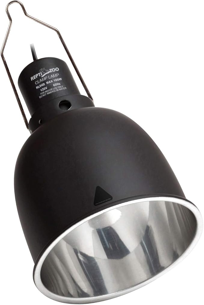 REPTI ZOO 5.5 Inch Deep Dome Lamp Cap Lamp Fixture,Optical Reflection Cover for Reptile Glass Terrariums REPTIZOO