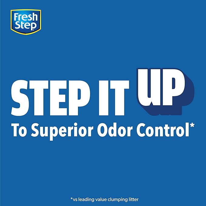 Fresh Step Odor Shield Clumping Litter With Febreze Freshness, Continuous Cat Litter Odor Eliminator, 14 lb. Box - PAWPICO