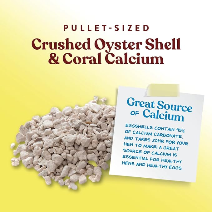 Manna Pro Crushed Oyster Shell | Egg-Laying Chickens | 5 LB MannaPro