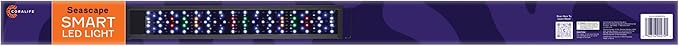 Coralife Fish Tank Aquarium Seascape WiFi/Bluetooth Smart LED Light Fixture, 48-54" Coralife